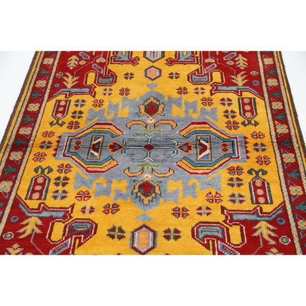 Revival 4' 0" X 5' 10" Wool Hand Knotted Rug