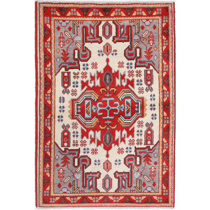 Revival Wool Hand Knotted Rug IVA0016201 - Natalia Rugs