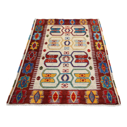 Revival 3' 5" X 4' 11" Wool Hand Knotted Rug