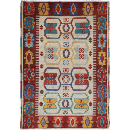 Revival Wool Hand Knotted Rug IVA0016206 - Natalia Rugs