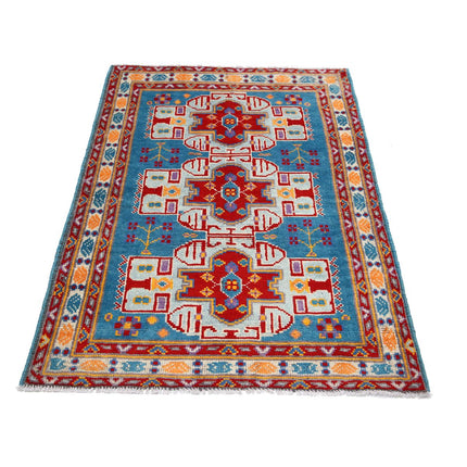 Revival 3' 4" X 4' 10" Wool Hand Knotted Rug