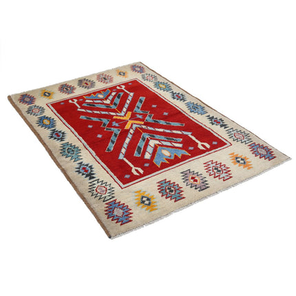 Revival 3' 5" X 4' 11" Wool Hand Knotted Rug