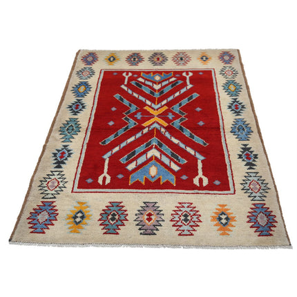 Revival 3' 5" X 4' 11" Wool Hand Knotted Rug