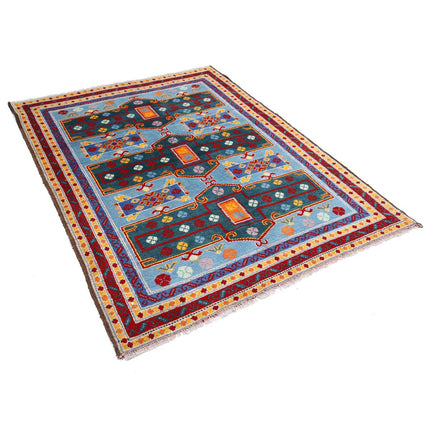 Revival 4' 10" X 6' 4" Wool Hand Knotted Rug