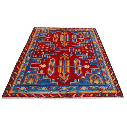 Revival 5' 0" X 6' 4" Wool Hand Knotted Rug