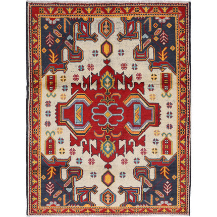 Revival Wool Hand Knotted Rug IVA0016375 - Natalia Rugs