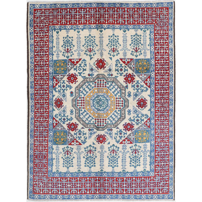 Revival Wool Hand Knotted Rug IVA0016397 - Natalia Rugs