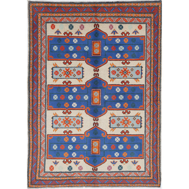 Revival Wool Hand Knotted Rug IVA0016403 - Natalia Rugs