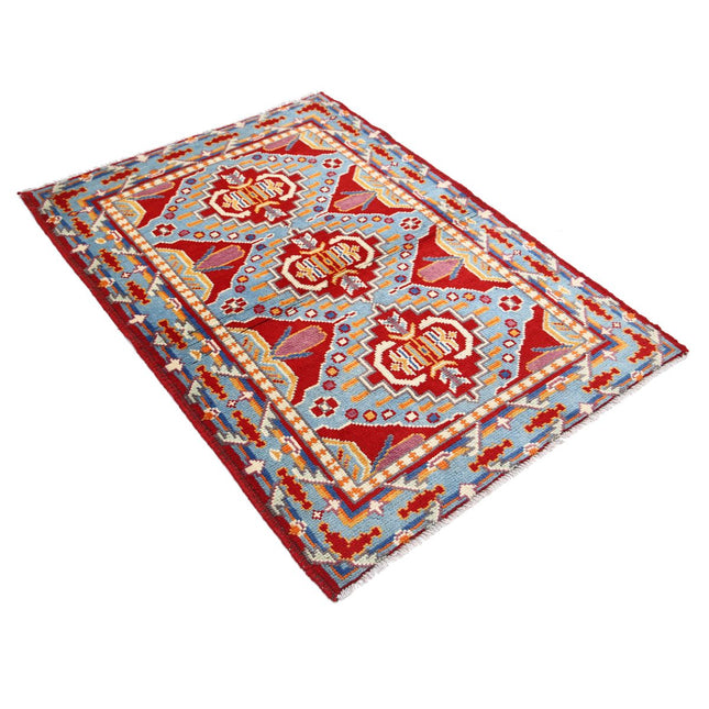 Revival 3' 6" X 4' 9" Wool Hand Knotted Rug