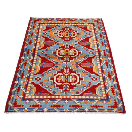 Revival 3' 6" X 4' 9" Wool Hand Knotted Rug