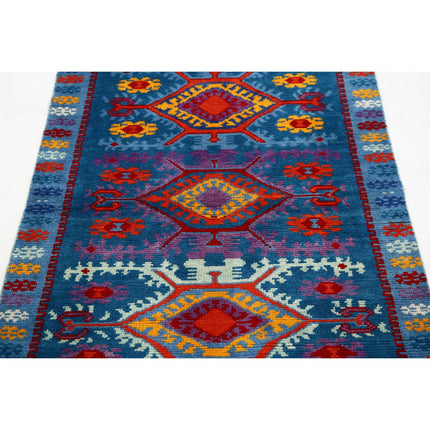 Revival 3' 2" X 4' 9" Wool Hand Knotted Rug