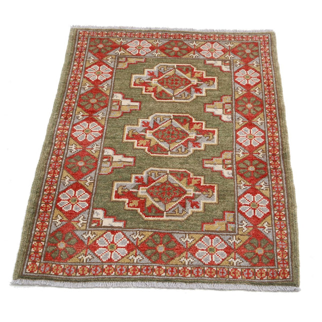 Revival 2' 2" X 3' 2" Wool Hand Knotted Rug