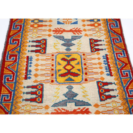 Revival 2' 10" X 4' 0" Wool Hand Knotted Rug