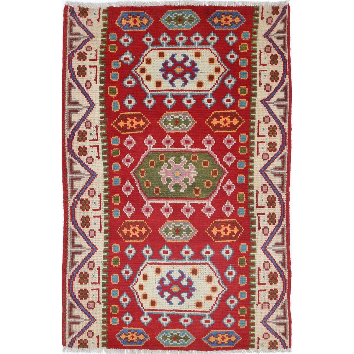 Revival 2' 8" X 4' 2" Wool Hand Knotted Rug