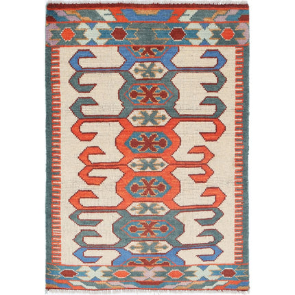 Revival Wool Hand Knotted Rug IVA0018091 - Natalia Rugs