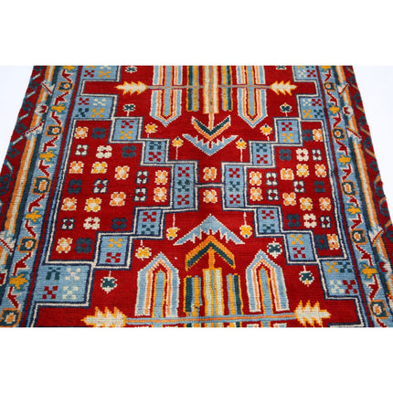 Revival 4' 0" X 5' 10" Wool Hand Knotted Rug