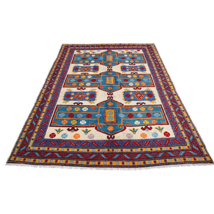 Revival 5' 6" X 8' 0" Wool Hand Knotted Rug