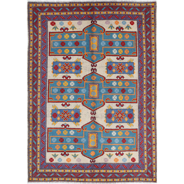 Revival Wool Hand Knotted Rug IVA0018107 - Natalia Rugs