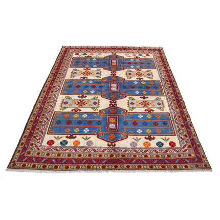 Revival 5' 0" X 6' 7" Wool Hand Knotted Rug