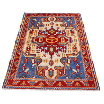 Revival 3' 4" X 4' 10" Wool Hand Knotted Rug