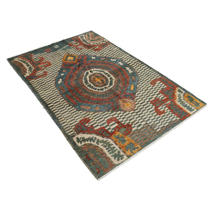 Revival 4' 0" X 6' 0" Wool Hand Knotted Rug