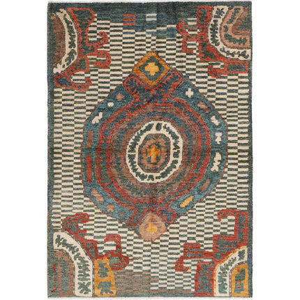 Revival Wool Hand Knotted Rug IVA0018591 - Natalia Rugs