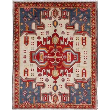 Revival Wool Hand Knotted Rug IVA0025614 - Natalia Rugs