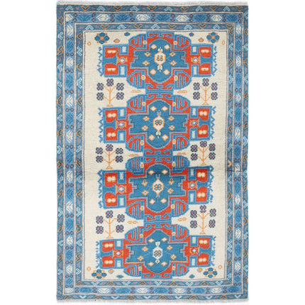 Revival Wool Hand Knotted Rug IVA0028980 - Natalia Rugs