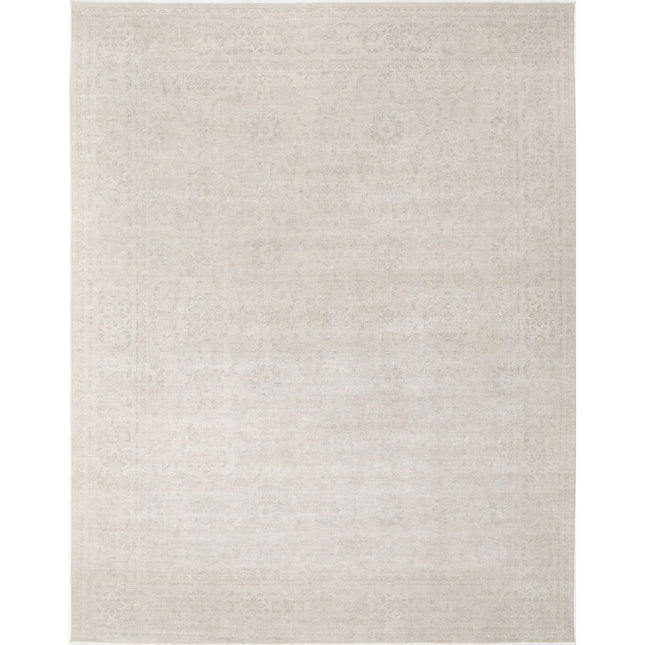 Serenity 13' 1" X 16' 8" Hand-Knotted Wool Rug 13' 1" X 16' 8" (399 X 508) / Brown / Ivory