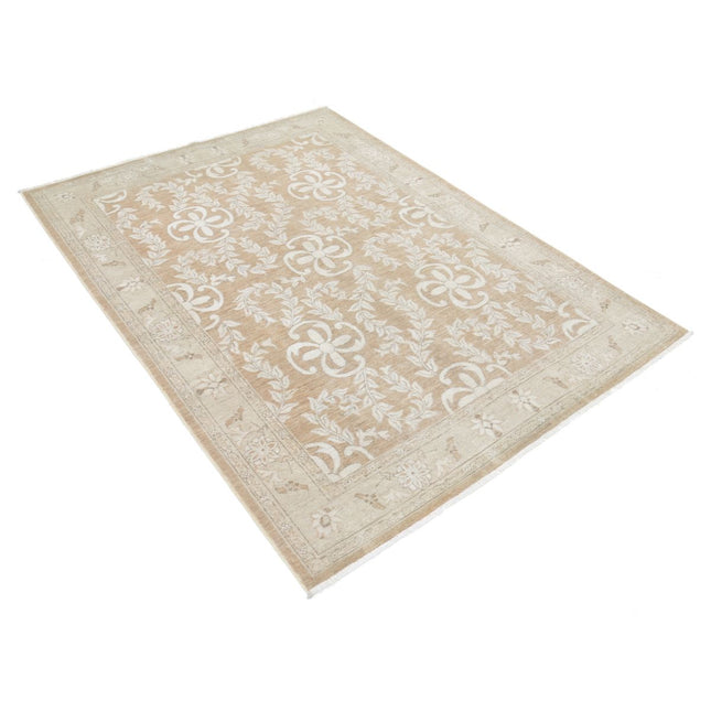 Serenity 4'0" X 6'3" Wool Hand-Knotted Rug