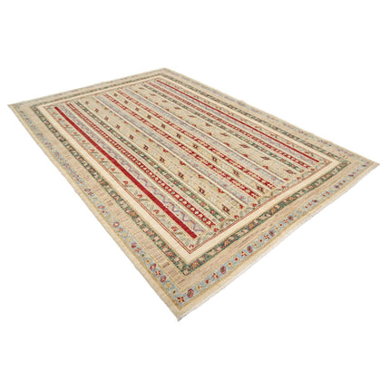 Shaal 6'9" X 9'7" Wool Hand-Knotted Rug