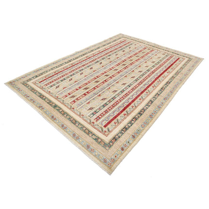 Shaal 6'9" X 9'7" Wool Hand-Knotted Rug