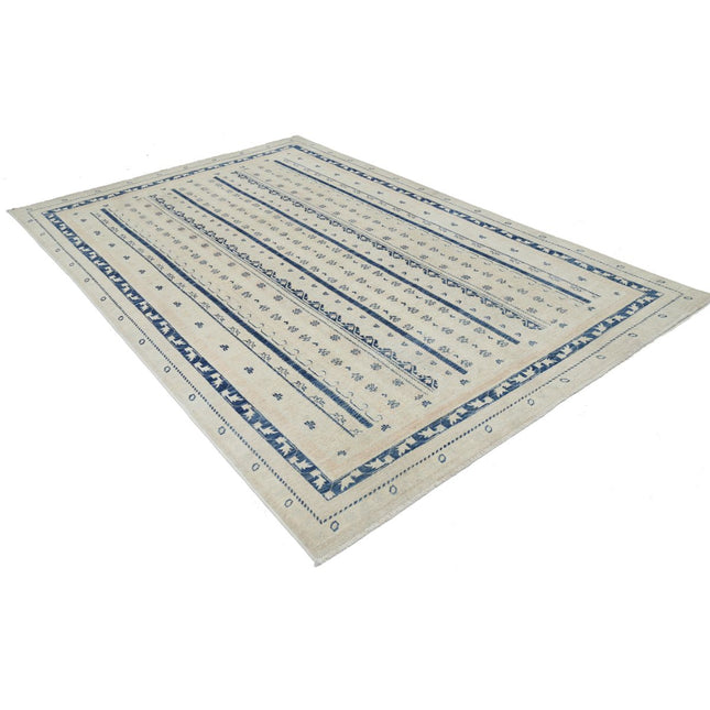 Shaal 6'4" X 9'7" Wool Hand-Knotted Rug