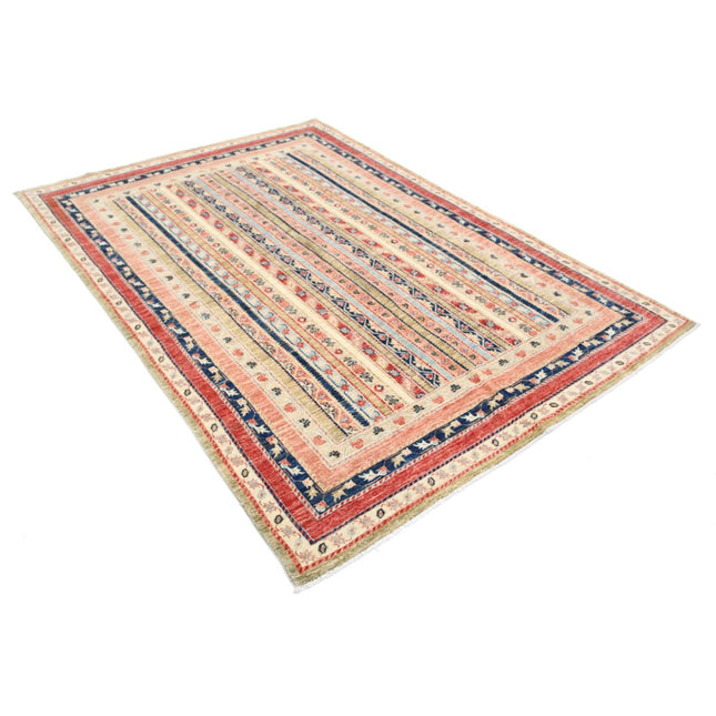 Shaal 5'5" X 7'8" Wool Hand-Knotted Rug