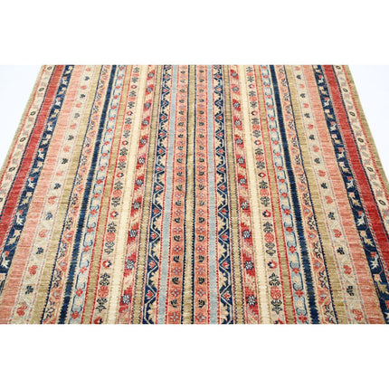 Shaal 5'5" X 7'8" Wool Hand-Knotted Rug