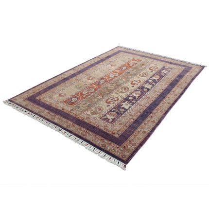 Shaal 5'5" X 7'8" Wool Hand-Knotted Rug