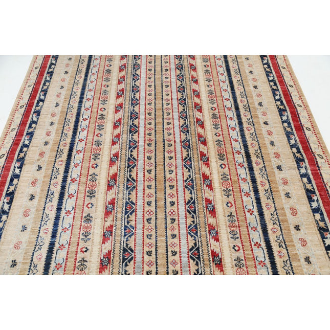 Shaal 5'7" X 7'9" Wool Hand-Knotted Rug