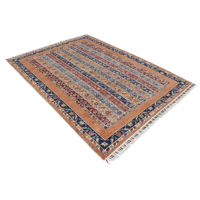 Shaal 5'7" X 7'6" Wool Hand-Knotted Rug