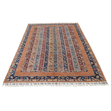 Shaal 5'7" X 7'6" Wool Hand-Knotted Rug