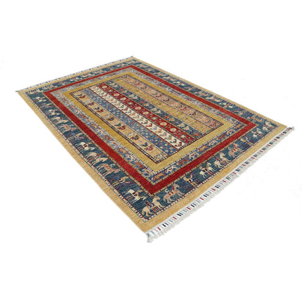 Shaal 5'9" X 8'0" Wool Hand-Knotted Rug