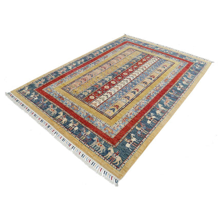 Shaal 5'9" X 8'0" Wool Hand-Knotted Rug