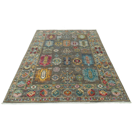 Sultani 5'6" X 7'8" Wool Hand-Knotted Rug