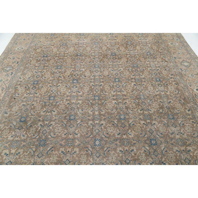 Vintage 9'2" X 12'3" Wool Hand-Knotted Rug