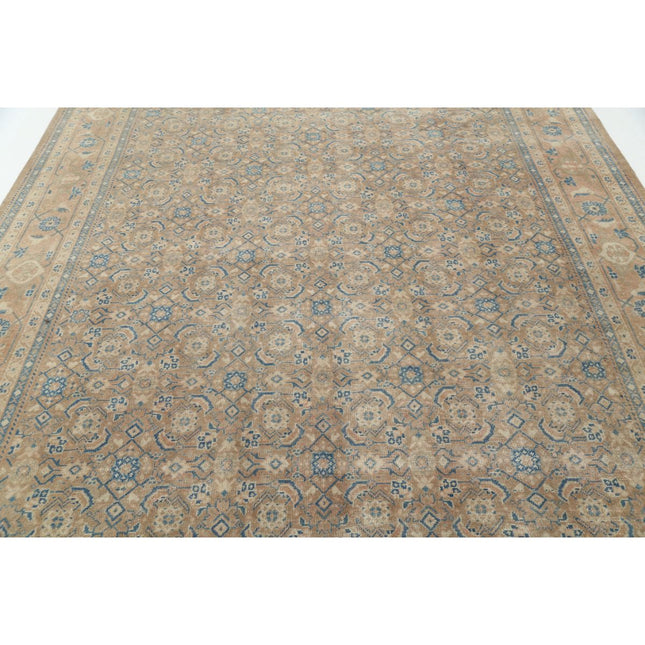Vintage 8'7" X 11'10" Wool Hand-Knotted Rug
