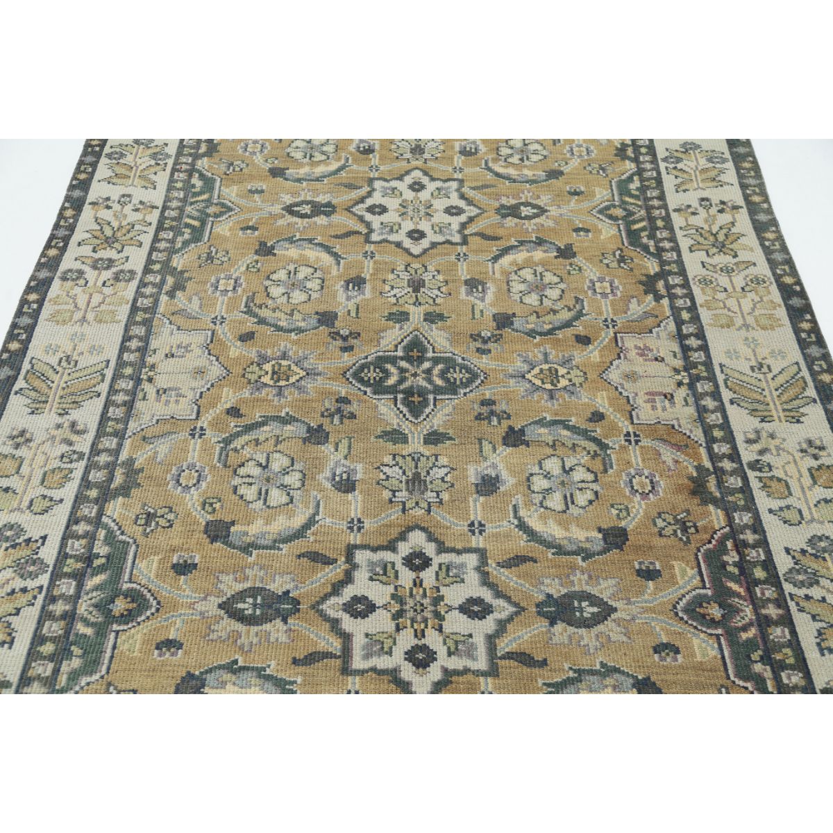 Vintage 5'2" X 8'2" Wool Hand-Knotted Rug