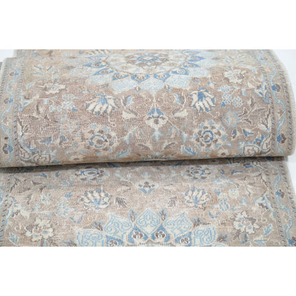 Vintage 2'6" X 12'4" Wool Hand-Knotted Rug