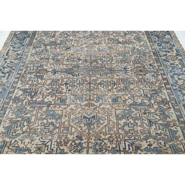 Vintage 7'8" X 10'7" Wool Hand-Knotted Rug