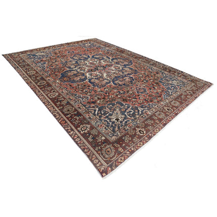 Vintage 9'11" X 13'6" Wool Hand-Knotted Rug