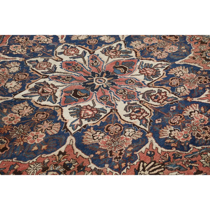 Vintage 9'11" X 13'6" Wool Hand-Knotted Rug