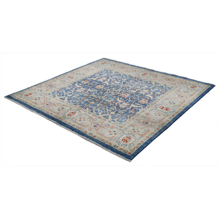 Ziegler 5'0" X 4'10" Wool Hand-Knotted Rug